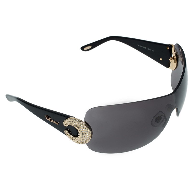 Chopard Black SCH939S Shield Sunglasses