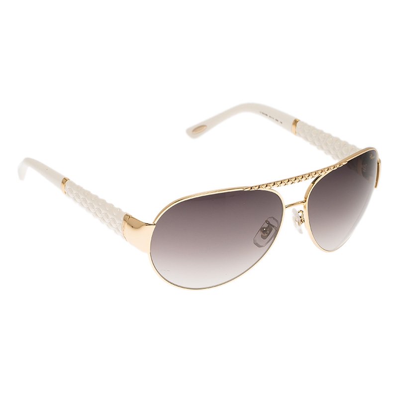 Chopard White and Gold SCH994 Aviators