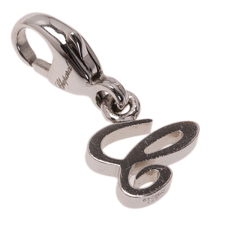 Pre Owned Chopard 18kt White Gold C Charm