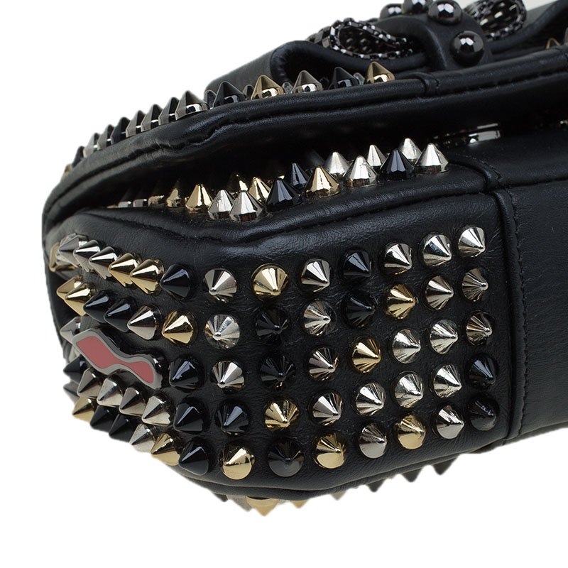 Sweet charity leather crossbody bag Christian Louboutin Black in Leather -  36524165