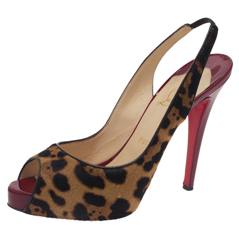 leopard louboutin heels