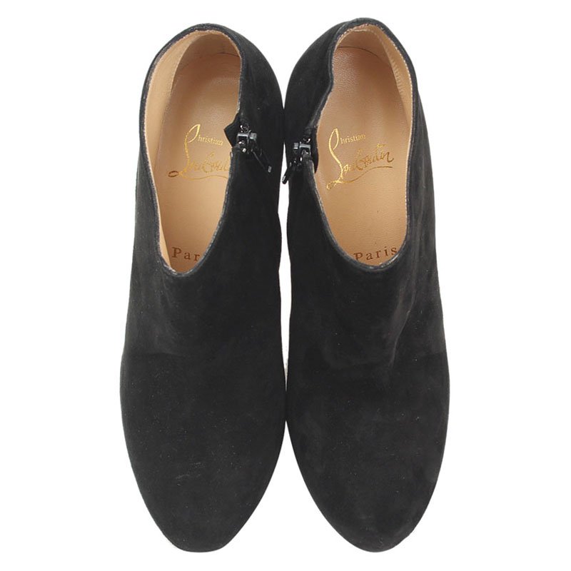 christian louboutin belle round toe bootie