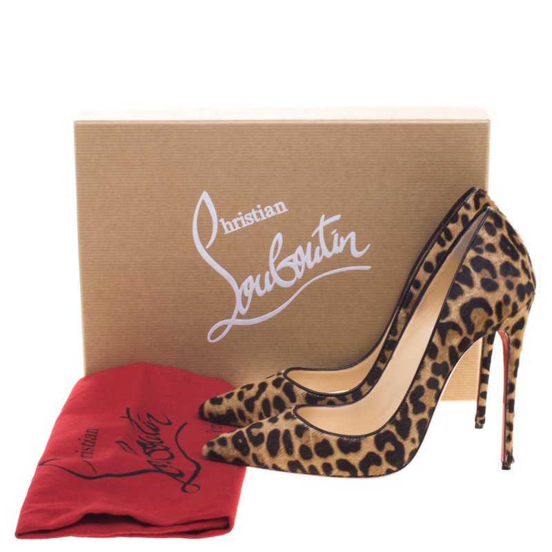 louboutin animal print pumps