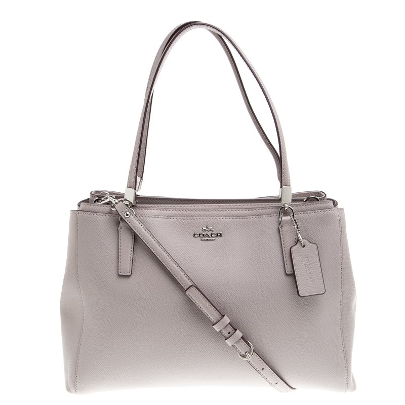 Coach Grey Leather Christie Tote