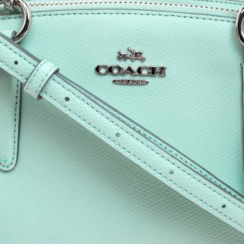 Coach mint shop green purse