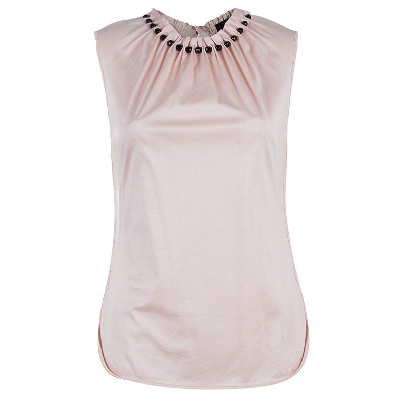 Pre Owned D and G Pale Blush Pink Sleeveless Top S