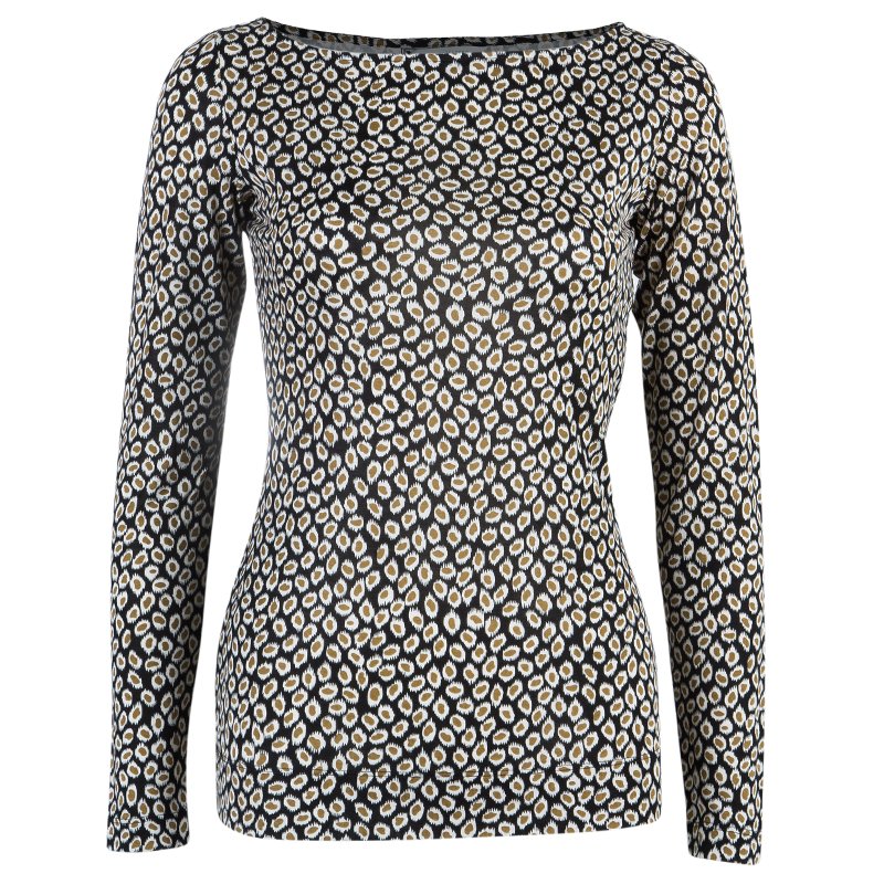 Pre Owned Diane von Furstenberg Sarita Long Sleeve Top S