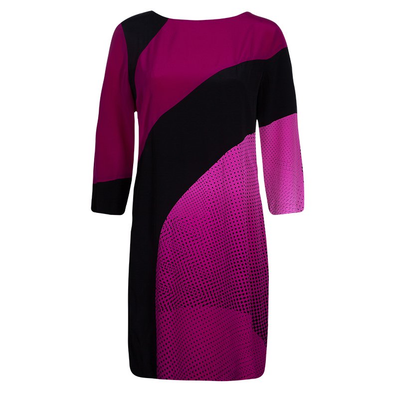 Diane Von Furstenberg Pink Sienna Printed Dress L