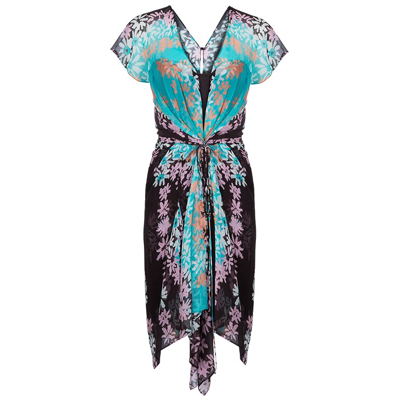 Pre Owned Diane von Furstenberg Multicolor Mademmoiselle X Dress S