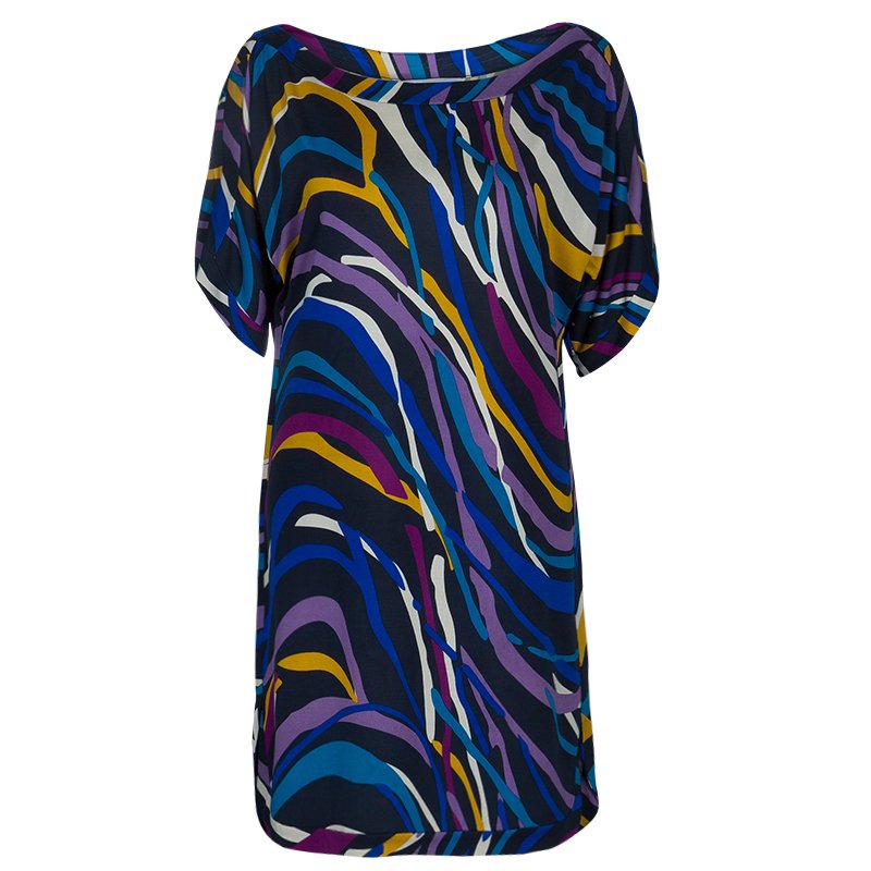 Pre Owned Diane von Furstenberg Multicolor Giselle Dress M