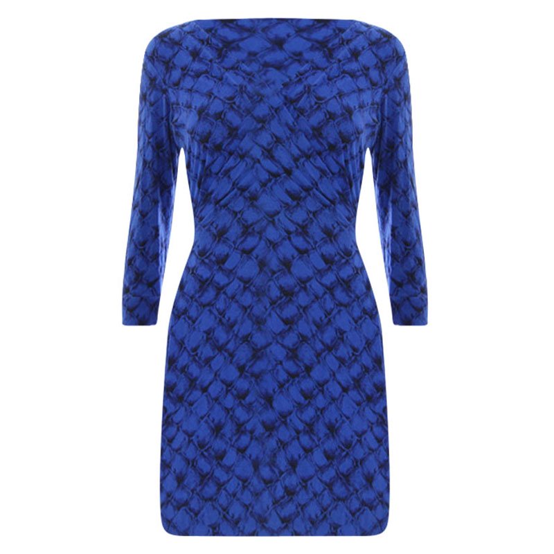 Pre Owned Diane Von Furstenberg New Julian Two Stretch Jersey Wrap Dress S
