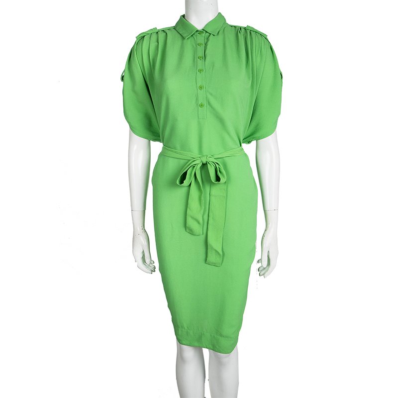 DVF Karin Blouse 2024 Size: L Color: Celery;