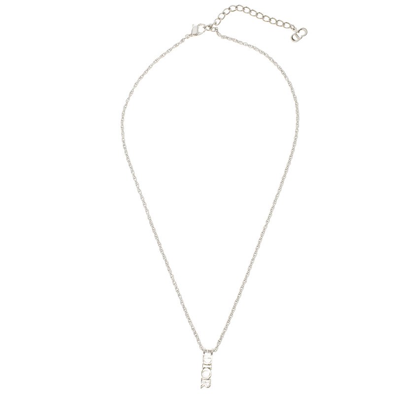 dior word necklace