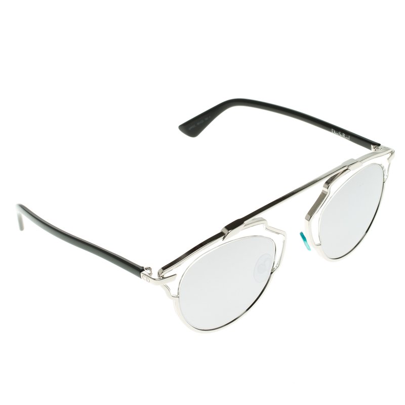 Pre Owned Dior Silver APPDC So Real Round Sunglasses