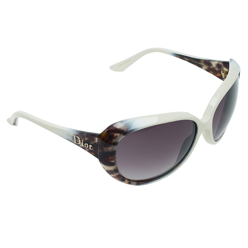 مملوكة مسبقًا Dior Cream and Leopard Print Panther 1 Sunglasses