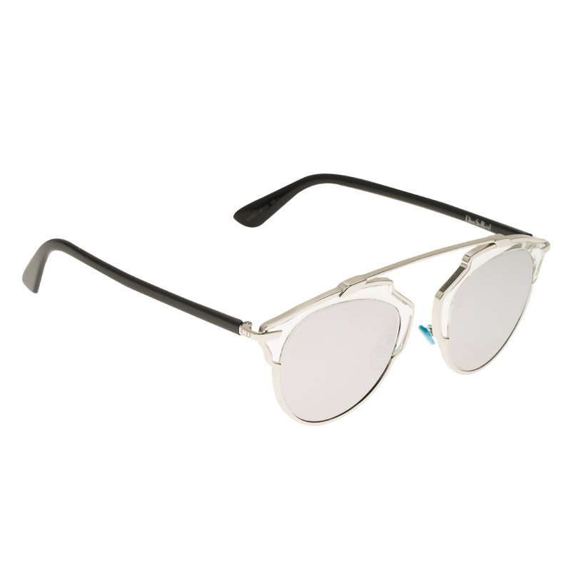 Dior Silver So Real Round Sunglasses