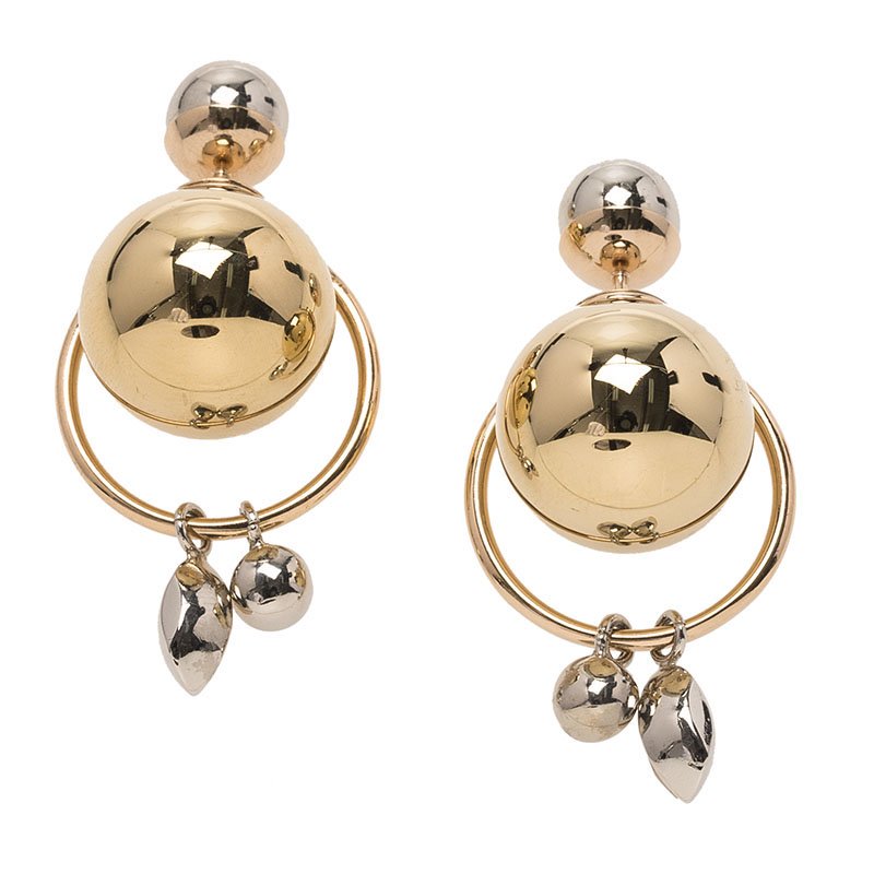 Dior Tribale Crystals Gold and Silver Tone Earrings Dior | The Luxury ...