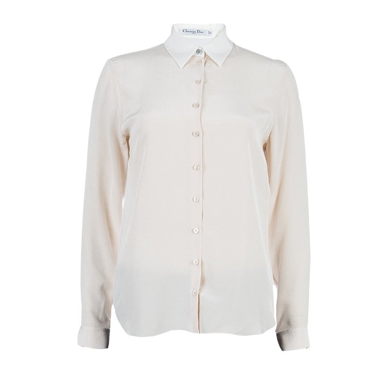 Dior Beige Button Down Shirt M