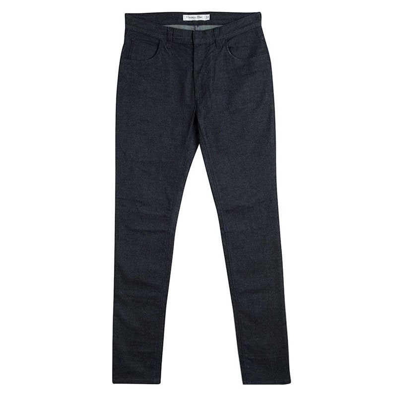 Pre Owned Dior Blue Dark Wash Denim Slim Fit Jeans M