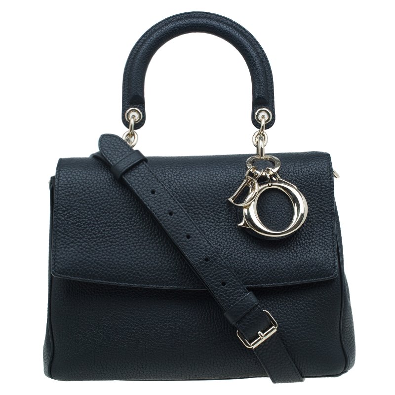 مملوكة مسبقًا Dior Black Leather Medium Be Dior Shoulder Bag