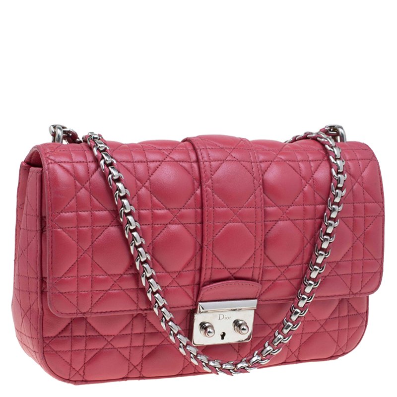Dior Red Cannage Leather Miss Dior Medium Flap Bag Dior | TLC