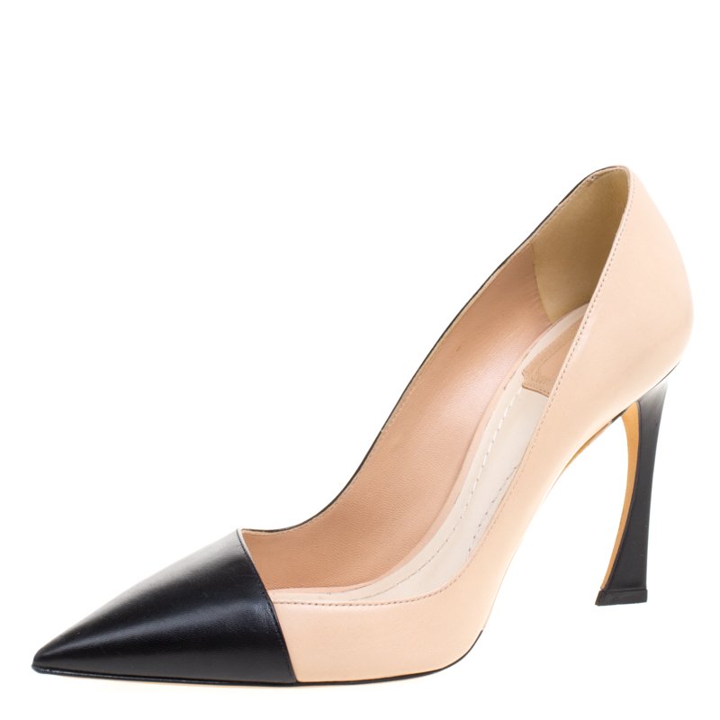Dior Two Tone Leather Songe Pointed Toe 