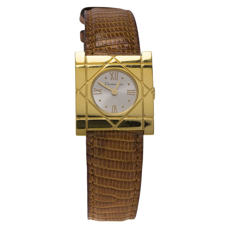 Dior Vintage Gold-Plated Stainless Steel D82-150 Women's
