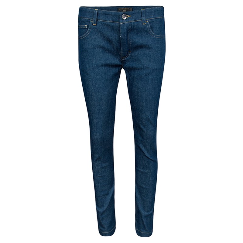 Pre Owned بنطلون جينز دولتشي أند غابانا كيت ضيق دنيم انديغو S