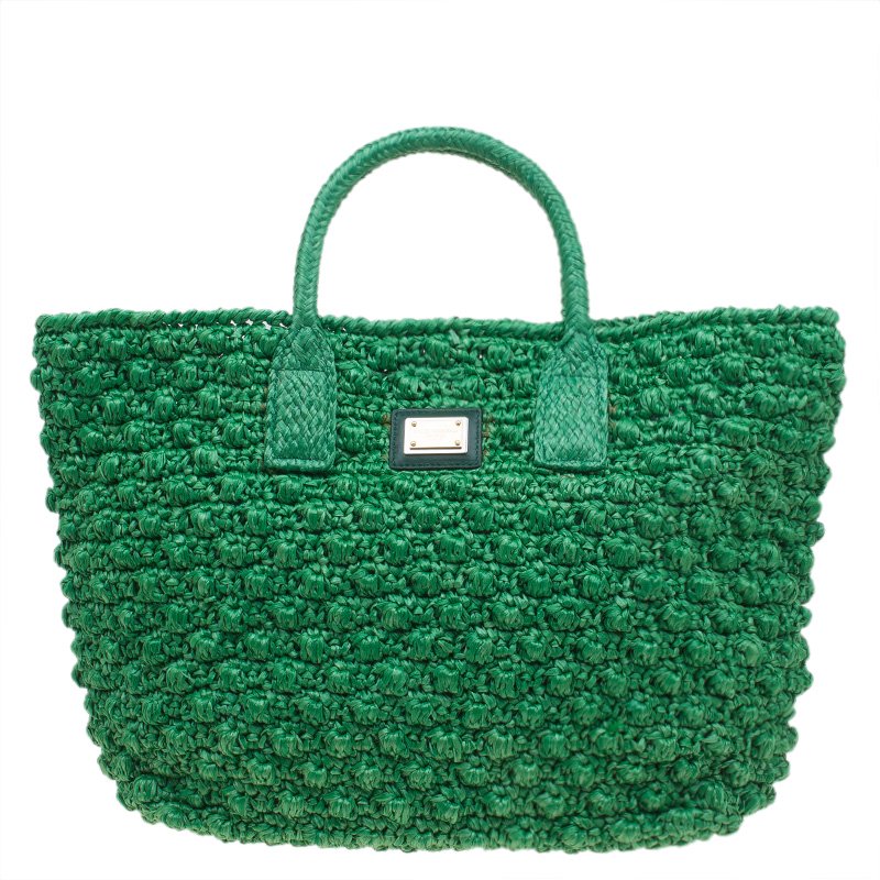 green raffia