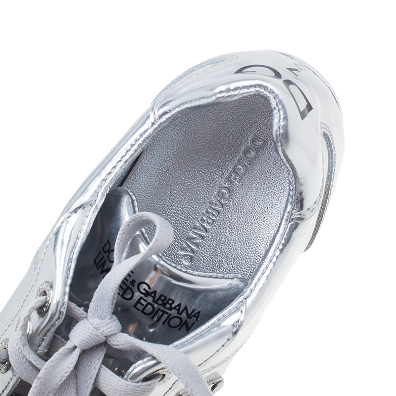 dolce gabbana sneakers silver
