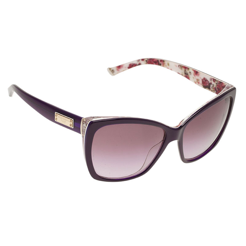 مملوكة مسبقًا Dolce and Gabbana Violet DG4111 Cat Eye Sunglasses