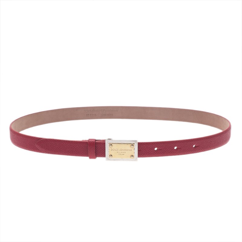 dolce and gabbana red belt