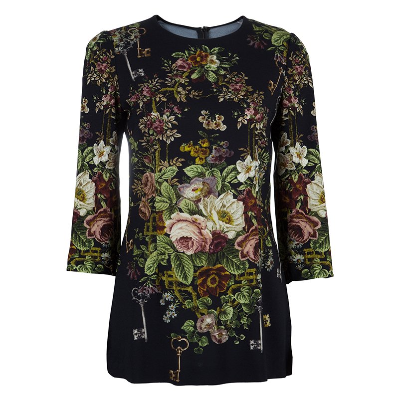 Dolce and Gabbana Floral Long Sleeve Top S