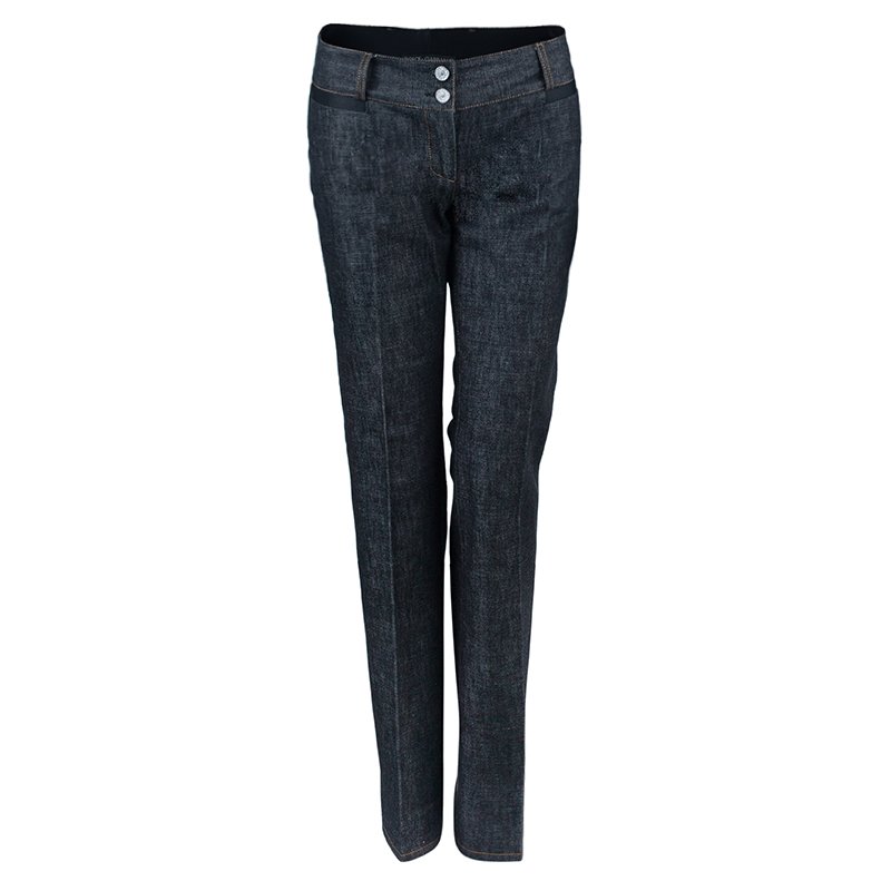 مملوكة مسبقًا Dolce and Gabbana Black Denim Jeans S