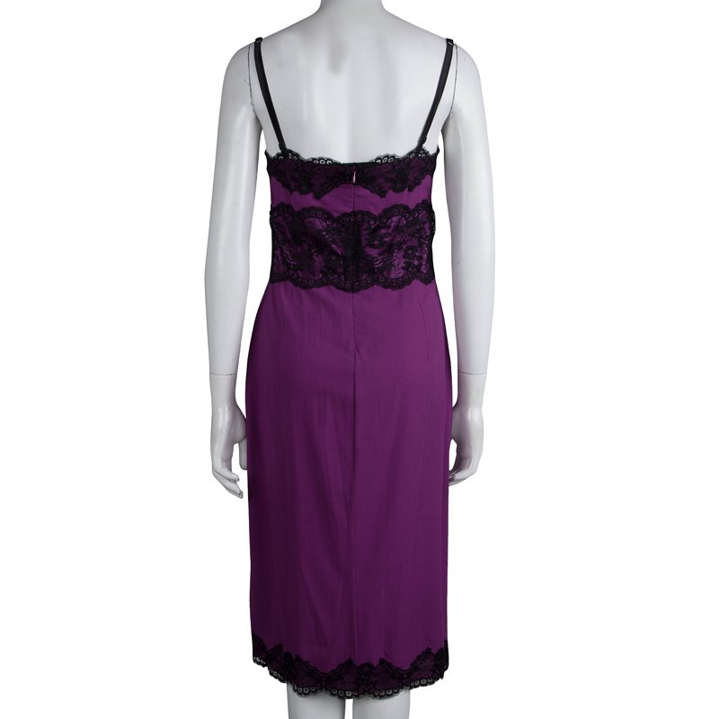 ITALIAN SILK SLIP WITH LACE - MAUVE with BLACK LACE - WRAP OVER DESIGN –  DSLinens