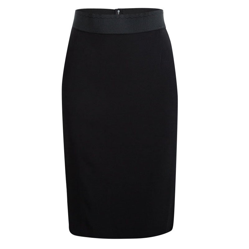 Dolce and Gabbana Black Pencil Skirt S