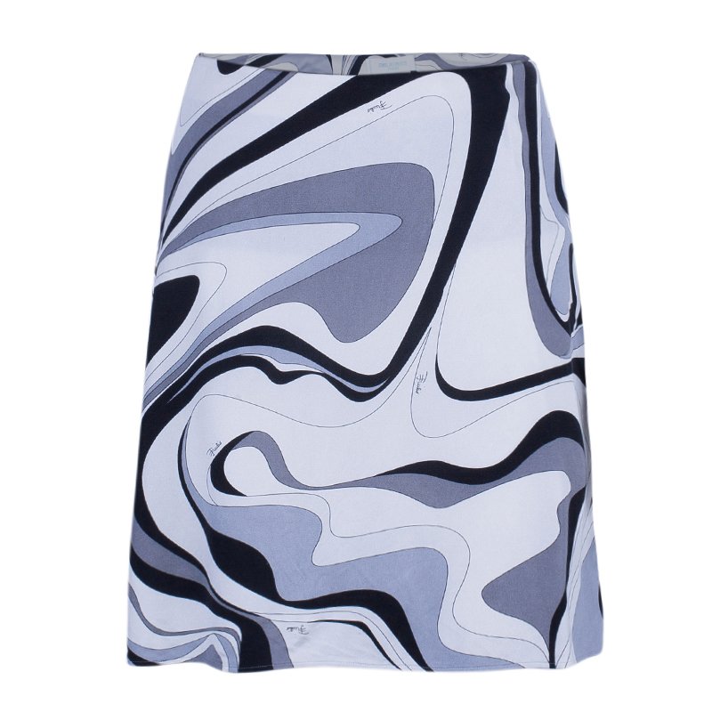 Emilio Pucci Printed A-Line Skirt S