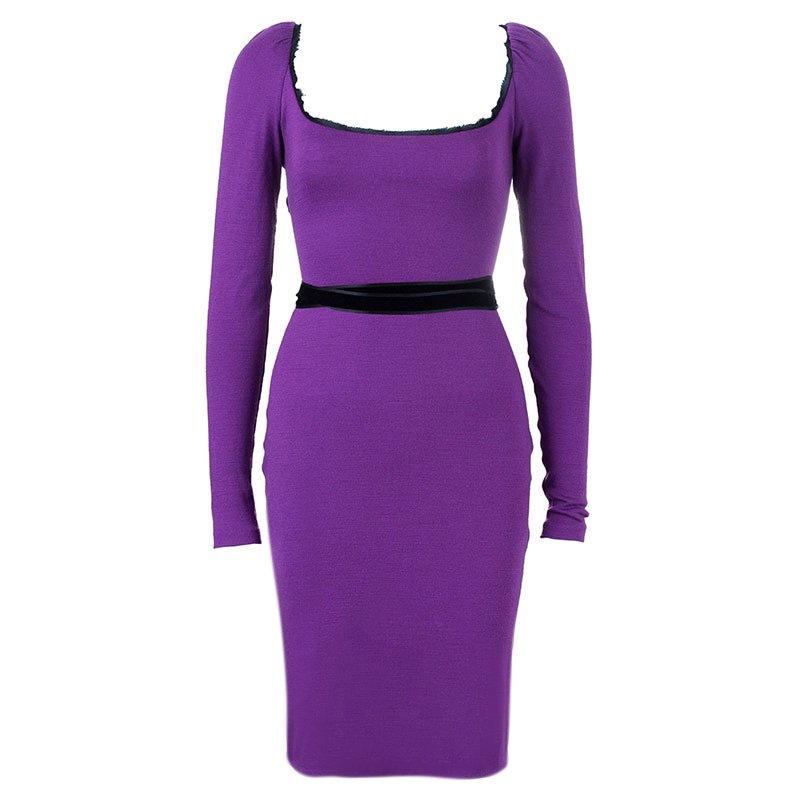 Emilio Pucci Purple Backless Tie-up Dress M