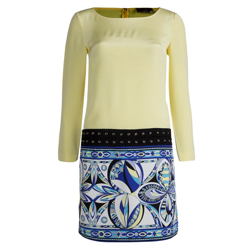 Emilio Pucci Multicolor Silk Shift Dress S
