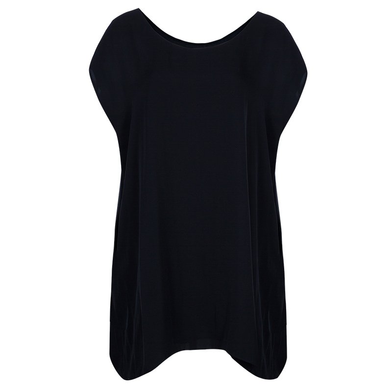 Pre Owned Emporio Armani Double Layered Oversized Dress M