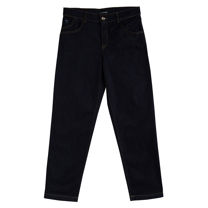 Pre Owned Emporio Armani Indigo Dark Wash Denim Kristen Jeans M