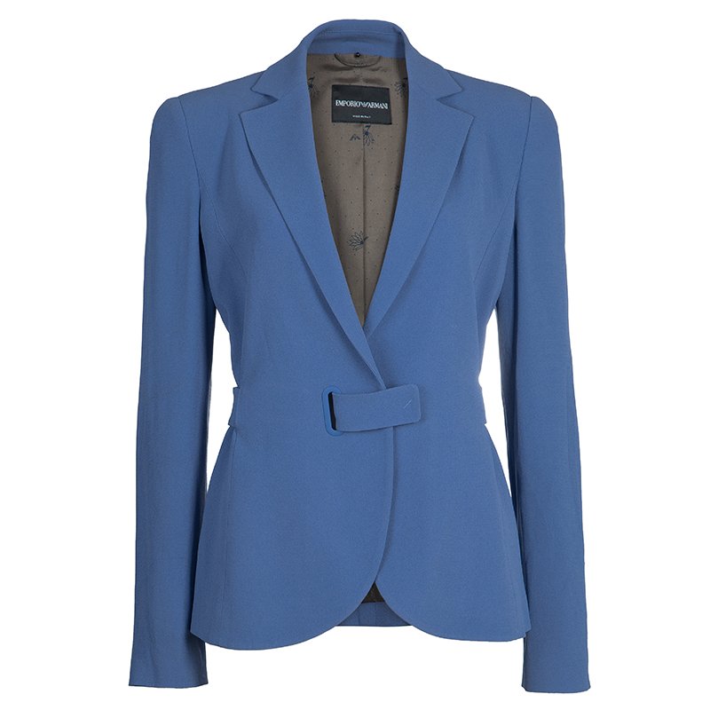 Pre Owned Emporio Armani Loop Detail Blazer M