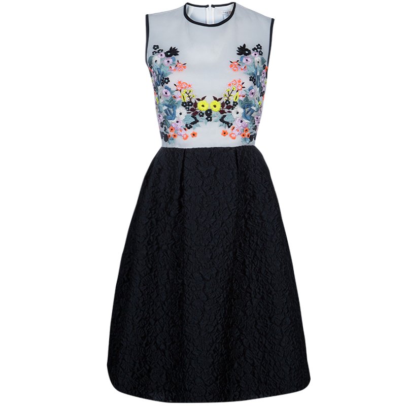 Pre Owned فستان ايرديم تطاريز أزهار متعدد الألوان M