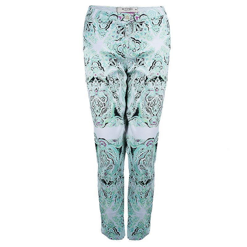 Etro Printed Tapered Pants L