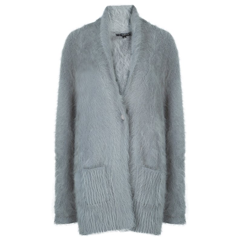 مملوكة مسبقًا كارديغان أيترو أنغورا رصاصي بأزرار M