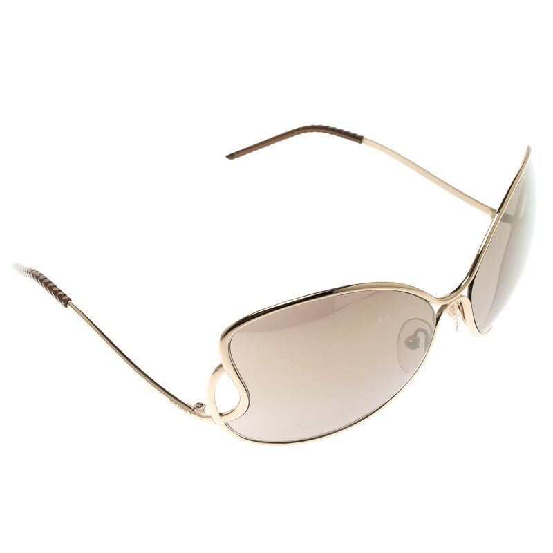 Fendi Gold FS5178 Metal Frame Sunglasses