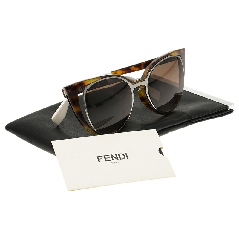 Fendi Tortoise Frame FF0136 Cat Eye Sunglasses Fendi