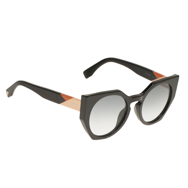 Fendi Black FF0151 Cat Eye Round Sunglasses