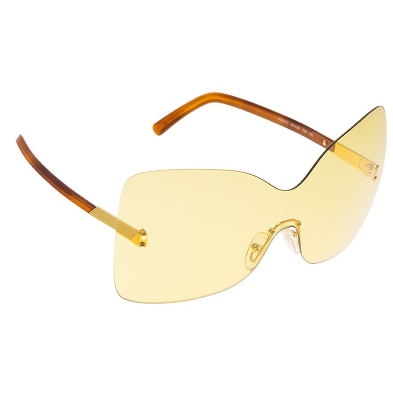 fendi yellow sunglasses
