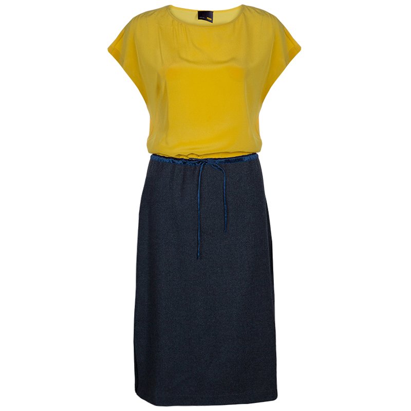 Yellow Colorblock Dress